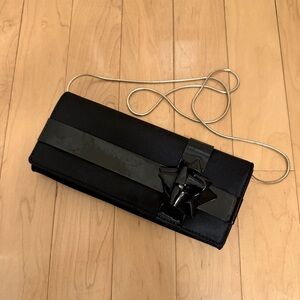 KATE SPADE gift bow clutch | Black | OS